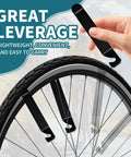Six Piece Portable Bike Repair Stand Kit For Bicycles And E Bikes On The Go with pry bar on bike tire
