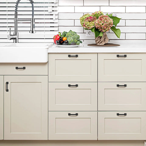 Kitchen cabinets with 3 Inch Square Cabinet Pulls In Matte Black Arch Design For Kitchen Cabinets And Drawers Flat Black Metal Drawer Pulls