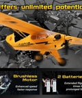 WLtoys A160 J3 RC Plane With 5 Channel Precision Control 3D And 6G Flight Modes Brushless 1406 Motor Dual Batteries
