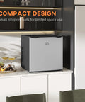 Keep Your Stash Ice Cold With This Sick 1.1 Cu Ft Countertop Freezer That Masters Tiny Spaces For Dorm Rooms And Apartments While Delivering Crisp Adjustable Cooling And Modern Silver Style on kitchen counter, compact design.