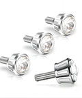 Fresh Bling Crystal Rhinestone License Plate Screws Pack of Four Anti Theft Fastener Kit with aluminum alloy decorative bolts.