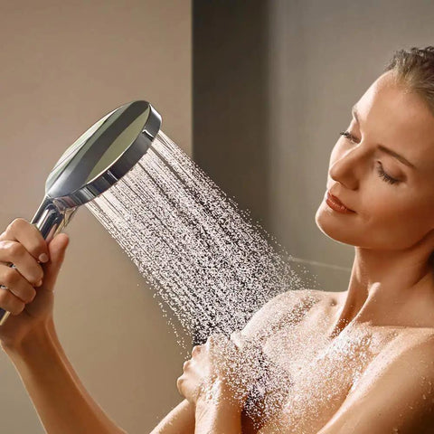 Raindance Select S 5 Inch Handheld Shower Head With Easy Install, Three Spray Modes PowderRain Rain Whirl, Up To 2.5 GPM