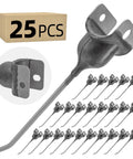 Universal Hay Rake Teeth Replacement Tines 25 Pack Rubber Mounted for Easy Hay Handling Tedder and Baler Teeth, heavy duty