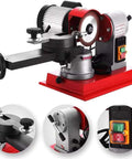 Rock Solid Circular Saw Blade Sharpening Station With 370W Heavy Hitter Motor And 2850RPM Rotary Angle Conversion for precise tooth grinding.