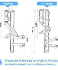 Heavy Duty Valance Clips For Window Blinds 22 Piece Set Featuring Hidden Channel Cover Hardware two sizes clear clips measured side by side.