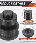 Hydraulic Hole Punch Die Set 16X20mm Oval For CH60 Electric Punching Machine shown with 40Cr steel components