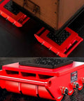 Heavy Duty Machinery Moving Skates With 360 Degree Swivel Casters For 8 To 18 Ton Industrial Equipment Dolly under cargo