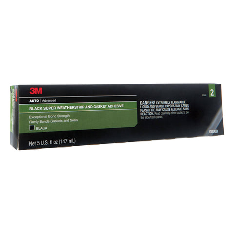 Black Weatherstrip And Gasket Adhesive 5 Fl Oz 1 Per Pack Bonds Weatherstripping, Headliners And Gaskets With A Flexible, Waterproof Bond