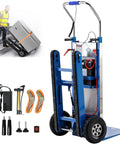Heavy Duty Electric Stair Climbing Dolly Engineered As A Smooth Operator For Moving Furniture Up Stairs Without Breaking Your Back Nine Hundred Pound Lift Built Tough For Everyday Hustle with foldable base and accessories.