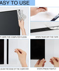 Step-by-step installation guide for Transparent Monitor Memo Board Set, 2 Pack Slick Acrylic Side Panels For Office And Home Desktops