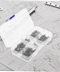 Get Your Hands On These 100 Pc Mini Stainless Steel Compression Springs, A Total Badass Kit For DIY Mechanics And Home Repairs That Makes Fixing Doors Cars And Metal Gadgets Super Easy And Quick.. 100-piece stainless steel spring kit in plastic organizer