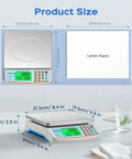 Pro Grade Commercial Food Scale 66Lb 30Kg With Stainless Steel Platter Price Computing Deli Scale in kitchen setting