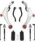 Nissan Altima Front Suspension Kit 2007 2013 10 Pcs With 2 Lower Control Arms And Ball Joints 2 Sway Bar Links Tie Rod Boots