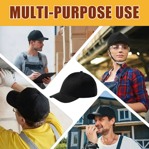 8 Pack Baseball Bump Caps Safety Hard Hat Style With Breathable Shell And Detachable ABS Inner Shell Foam Pad For Warehouse Use