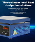 Pro Grade 700W Soldering Station With Preheating ESD Safe Lead Free LED Microcomputer Welding Machine with heat dissipation shutters.