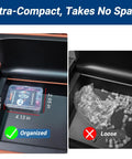 21 Piece Tire Repair Kit With Premium Spiral Screw In Plugs compact storage in drawer comparison organized vs loose
