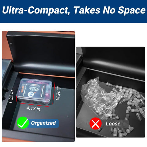21 Piece Tire Repair Kit With Premium Spiral Screw In Plugs compact storage in drawer comparison organized vs loose