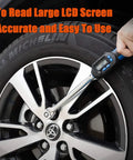 Half Inch Drive Digital Torque Wrench With Five To Ninety Nine Point Five Foot Pounds Range and LED indicator used on car wheel
