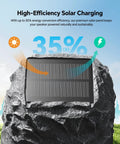 Outdoor Rock Speaker With 60W Deep Bass And Remote Control IPX7 Waterproof Solar Powered Bluetooth Speaker For Poolside