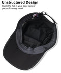 Reflective Folding Outdoor Hat For Men And Women With UPF 50 Sun Protection showing unstructured interior design and mesh fabric