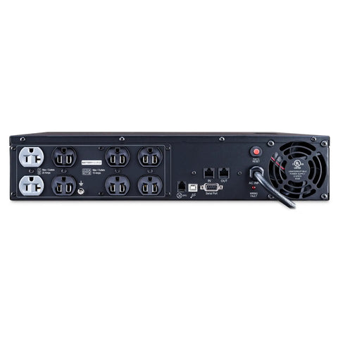 PFC Sinewave UPS With Eight Outlets, Battery Backup And Surge Protector, AVR, 2U Rack Tower, 2000VA 1540W, UL Certified For Servers, Workstations, And Network Gear