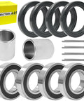 Front Axle Wheel Bearings And Seal Kit For Mule 2510 3000 3010 4000 4010 With Spacers Collar And Pin Cotter Kit components