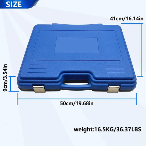 Blue carrying case for 40Pcs Pull And Press Sleeve Kit For Cars And SUVs Universal Bearing Bushing Removal And Installation Tool Set