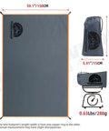 Ultralight Tent Footprint Ground Sheet with PU3000mm waterproof coating, 59.1x86.6 inches, ripstop 190T tarp, folded and weighed
