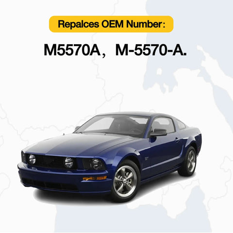 Blue Mustang car representing Mustang Front And Rear Jounce Bump Stop Kit Fits 2005 To 2014 Models V6 GT Shelby GT500 Replacement M5570A