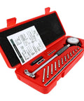 Dial Bore Gauge Set 2 To 6 Inch With 0.001 Inch Precision For Cylinder Wear Taper And Hole Measurement In Engines For Engine Builders Machinists Gearheads Tool Kit Includes Durable Carry Case, red case open