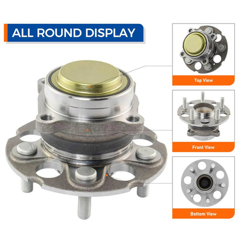 All round display of Wheel Hub and Bearing Assembly for Honda CR V 2017 2022 Rear Left and Right Replacement That Fits OEM Size Like a Glove