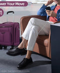 Underseat Carry On Luggage That Fits Under Airline Seats With Spinner Wheels, 16 Inch Softside Roller Bag, TSA Lock, charging phone