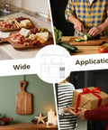 Premium Thick Acrylic Router Template Kit Featuring Six Charcuterie Handles And Two Tray Gauges For No Sweat Routing And Crisp Diy Wood Finishes displayed with charcuterie boards and cutting tasks.