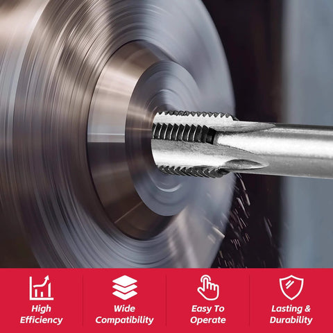 All In One Thread Repair Kit For Auto And Plumbing Projects With SAE And Metric Helicoil Inserts in use on metal surface