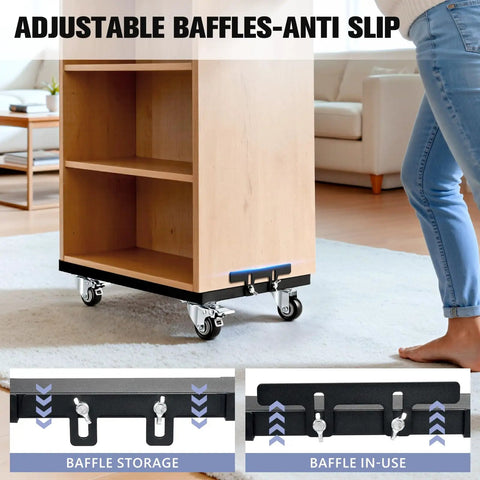 Heavy Duty Furniture Dolly With 1000 Lbs Capacity Sturdy Steel Frame Pre Assembled Moving Cart For Appliances Makes Hauling Heavy Gear A Total Breeze Straight Outta The Box Easy Setup For Any Moving Day Job
