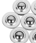 Top view of Sixteen Pack Five Eighth Inch Roller Ball Transfer Bearings For Conveyor Systems Built Tough Carbon Steel
