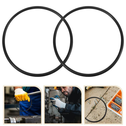 2 Pack Industrial Rubber Belts For Continuous Sealing Machines And Auto Sealers Tough As Nails Wear Resistant Replacement Guide Transport Belt No Sweat Install displayed on white background.