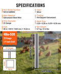 Heavy Duty 1/4 Inch Hardware Cloth 48 Inch Wide 50 Foot Roll 23 Gauge Hot Dipped Galvanized Wire Mesh specifications