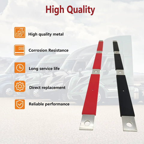 Upgrade Your Rig With This No Fuss Positive And Negative Battery Terminal Bus Bar Cable Set That Snaps Right Onto Volvo Vn Vnl And Vnm Semis From 2004 To 2019, showing high quality metal bus bars.