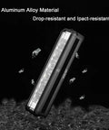 Ultra Bright 1800 Lumen Bike Light With Five Modes, USB Rechargeable, aluminum alloy, IPX5 waterproof, durable design shown.