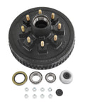 Beefed-Up 12 Inch By 2 Inch Trailer Brake Drum Kit For 8 On 6.5 Inch Hubs 7000 Lb Axles Heavy Duty Drum Assembly With 1/2-20 Studs