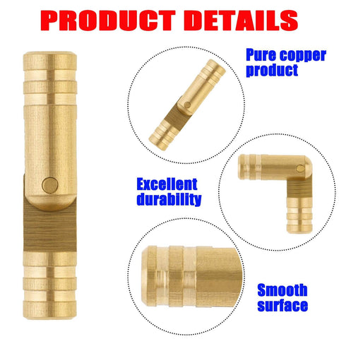 Premium Brass Hidden Hinges Set For Mini Jewelry Boxes And Music Boxes With 270 Degree Folding Includes 25 Cylinder Hinges 4x17mm And 25 Magnets 4x3mm For DIYers Woodworking Projects And Crafting, featuring pure copper product details and smooth surface