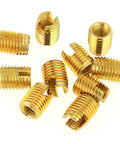 Self Tapping Thread Insert Repair Tool Kit for Quick Install and Strong Pull Vibration Resistant Inserts to Restore Damaged Threads in Metal or Plastic Easy DIY Repair brass threaded inserts