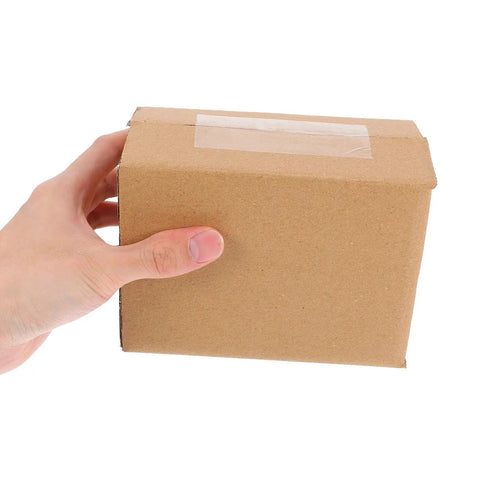 Hand holding 30 Pack Brown Kraft Corrugated Shipping Boxes For Mailing And Small Biz Storage Heavy Duty Packaging Durable Mailers For Secure Shipments And Bulk Shipping Supplies