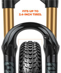 Alloy MTB Suspension Fork For 26 27.5 29 Inch Mountain Bikes With Tapered Or Straight Steerer, 100mm Travel, fits 2.4-inch tire