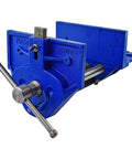Rapid Action 9-Inch Woodworking Vise With Quick Release Lever, Heavy Duty Cast Iron Build, Chrome Sliding T-Bar Handle