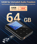 64GB Bluetooth 5.3 MP3 Player With Hi Fi Lossless Sound, Pocket Size For Running And Workouts, Built In Speaker promo image
