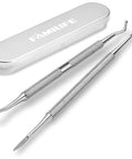 Ingrown Toenail File And Lifter Set Double Sided Stainless Steel Pedicure Tool With Storage Case, rustproof and easy to sanitize.