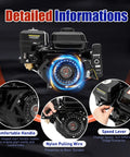 Beefy 212CC 4-Stroke Go Kart Engine With Electric Start 7.5 HP Horizontal Gas Power Plant detailed features overview