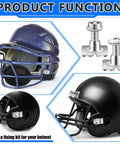 Complete 26 Pcs Football Helmet Repair Kit With Chin Strap Screwdriver 12 Screws Visor Clips Rubber Gaskets Helmet Buckles